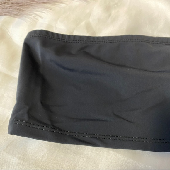 Fashion Nova Black Bandeau Tube Top Medium - Picture 6 of 6